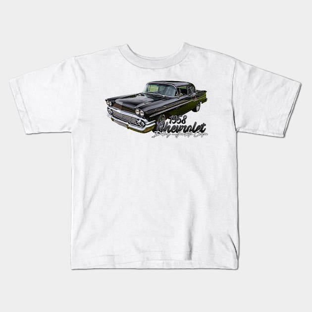 1958 Chevrolet Delray Hardtop Coupe Kids T-Shirt by Gestalt Imagery